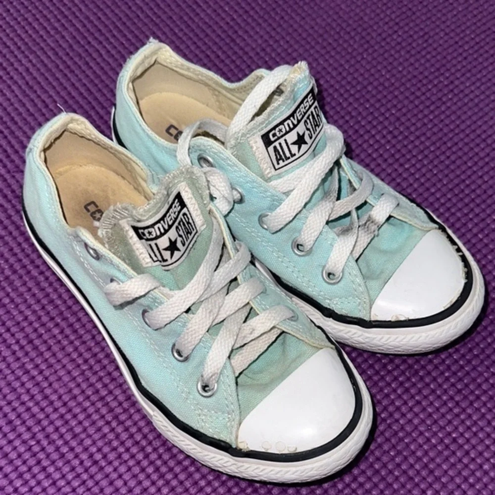 Converse Kids Sneakers in Aqua and White